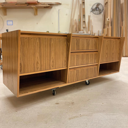 Barker Vanity In Light Teak