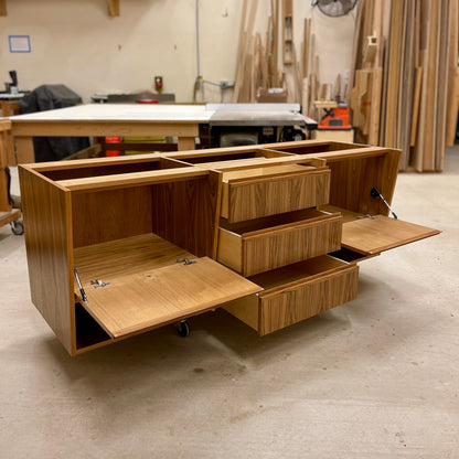 Barker Vanity In Light Teak